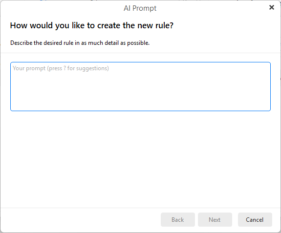 eM Client: AI Rules