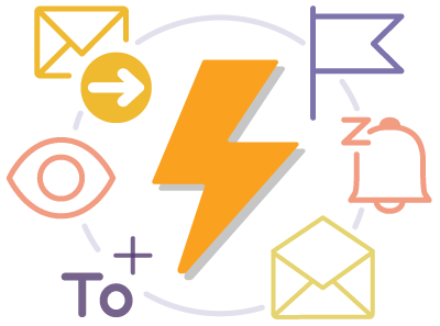 Lighting bolt with different actions